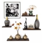 Repisas Flotantes Modernas x4 – Wengue